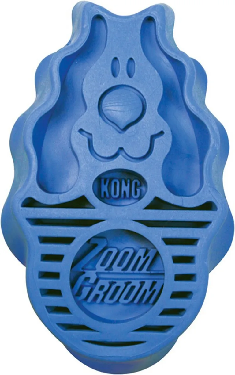 KONG Zoom Groom Brush for Dogs Boysenberry Large Photo 2