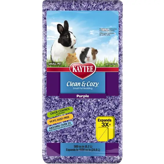 Kaytee Clean and Cozy Small Pet Bedding Purple Photo 1