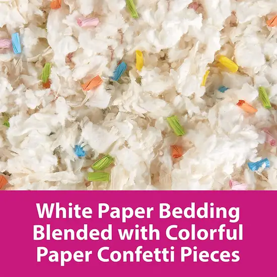 Kaytee Clean and Cozy with Confetti Paper Small Pet Bedding with Odor Control Photo 6
