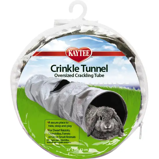 Kaytee Crinkle Tunnel Oversized Crinkling Tube for Small Pets Photo 1