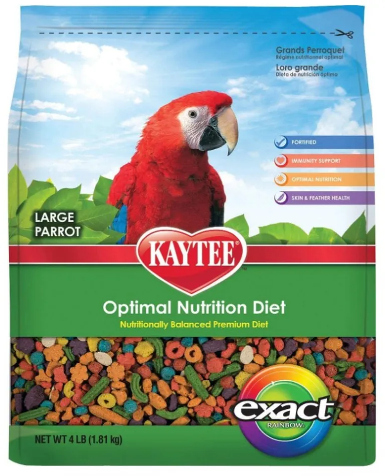 Kaytee Exact Rainbow Optimal Nutrition Diet Large Parrot Photo 3