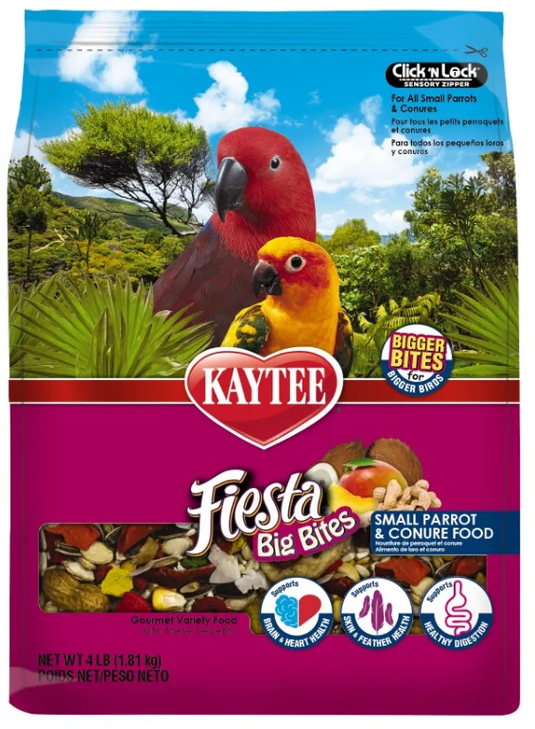 Kaytee Fiesta Gourmet Big Bites Diet Small Parrot and Conure Photo 1