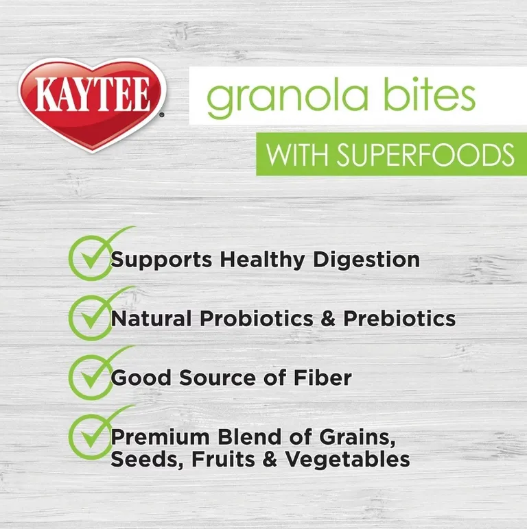 Kaytee Granola Bites with Super Foods Blueberry and Flax Photo 4