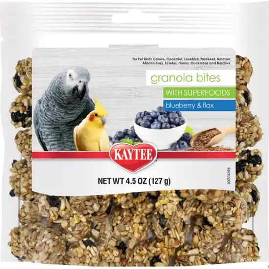 Kaytee Granola Bites with Super Foods Blueberry and Flax Photo 1