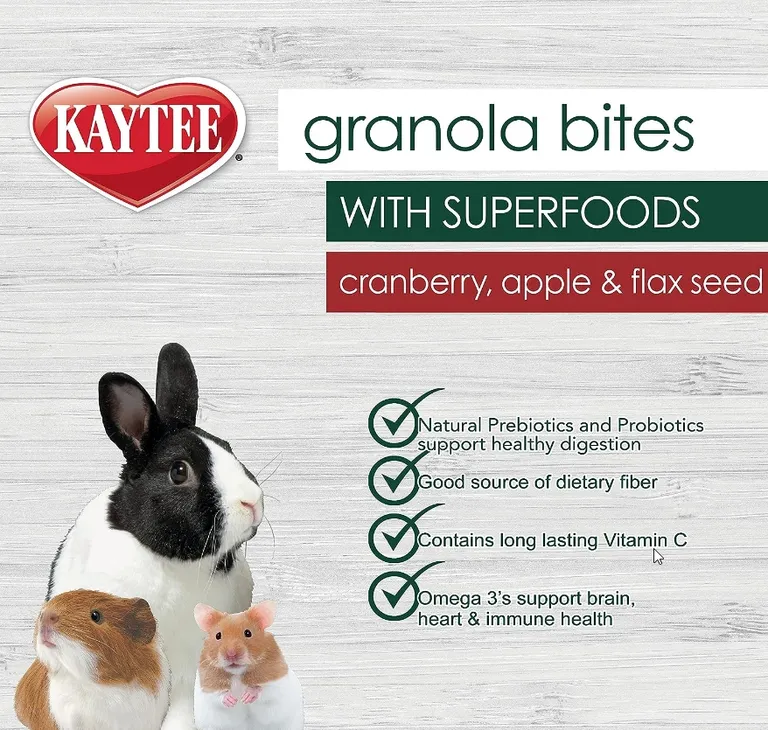 Kaytee Granola Bites with Super Foods Cranberry, Apple and Flax Photo 5