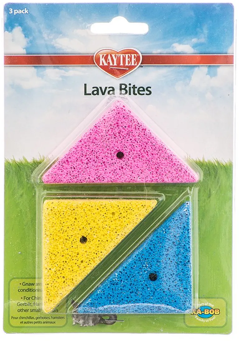 Kaytee Lava Bites Chew Toy for Small Pets Photo 1