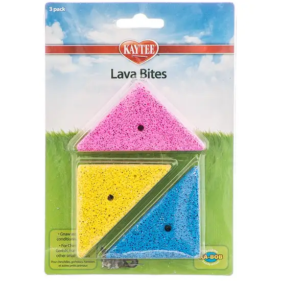 Kaytee Lava Bites Chew Toy for Small Pets Photo 1