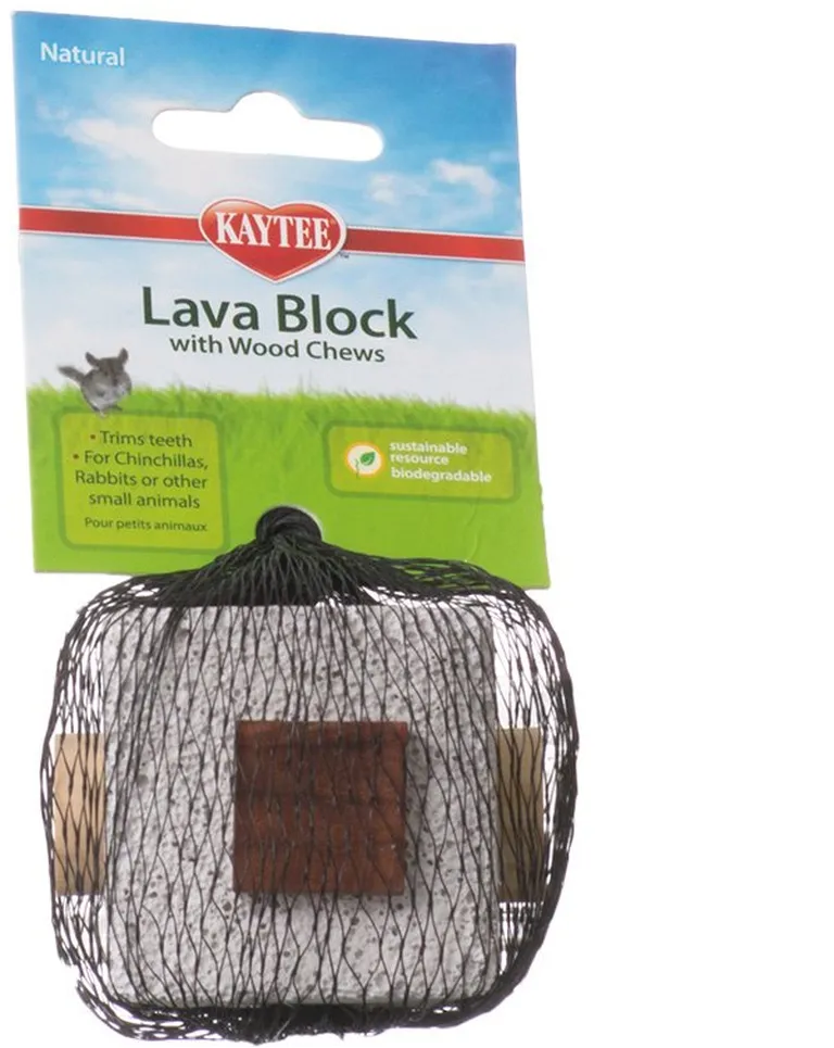 Kaytee Lava Block with Wood Chews for Small Pets Photo 2