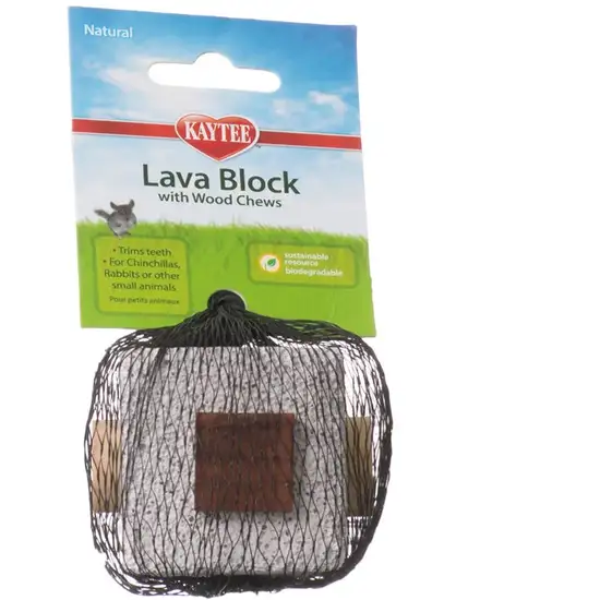 Kaytee Lava Block with Wood Chews for Small Pets Photo 1