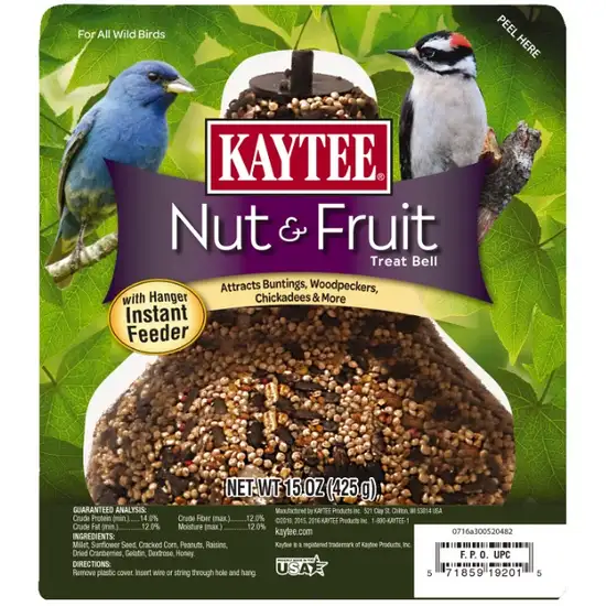 Kaytee Nut and Fruit Treat Bell for Wild Birds Photo 1
