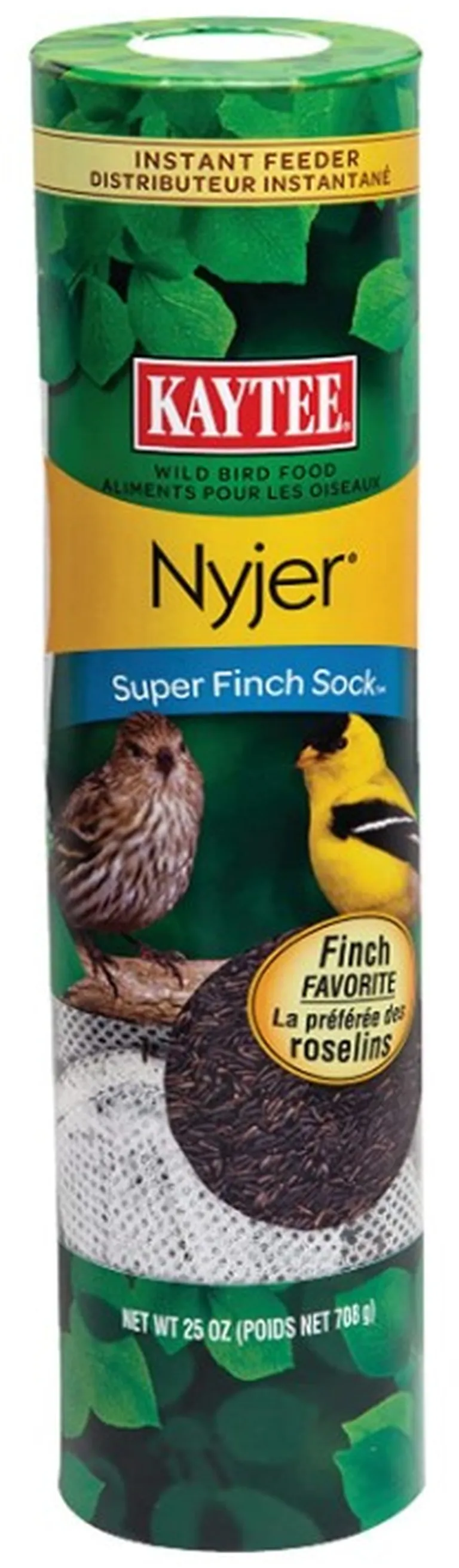 Kaytee Nyjer Super Finch Sock Instant Feeder with Wild Bird Food Photo 2