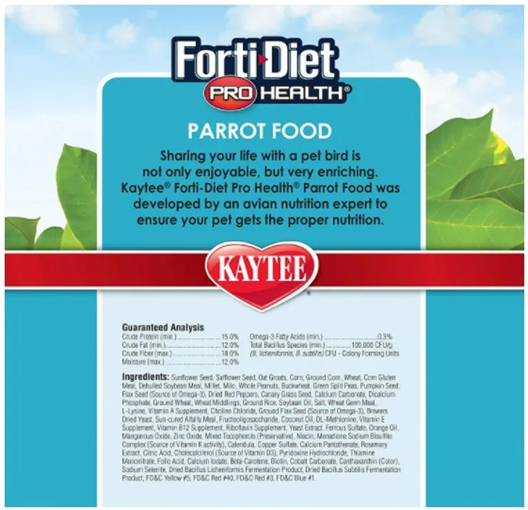 Kaytee Parrot Food with Omega 3's For General Health and Immune Support Photo 3