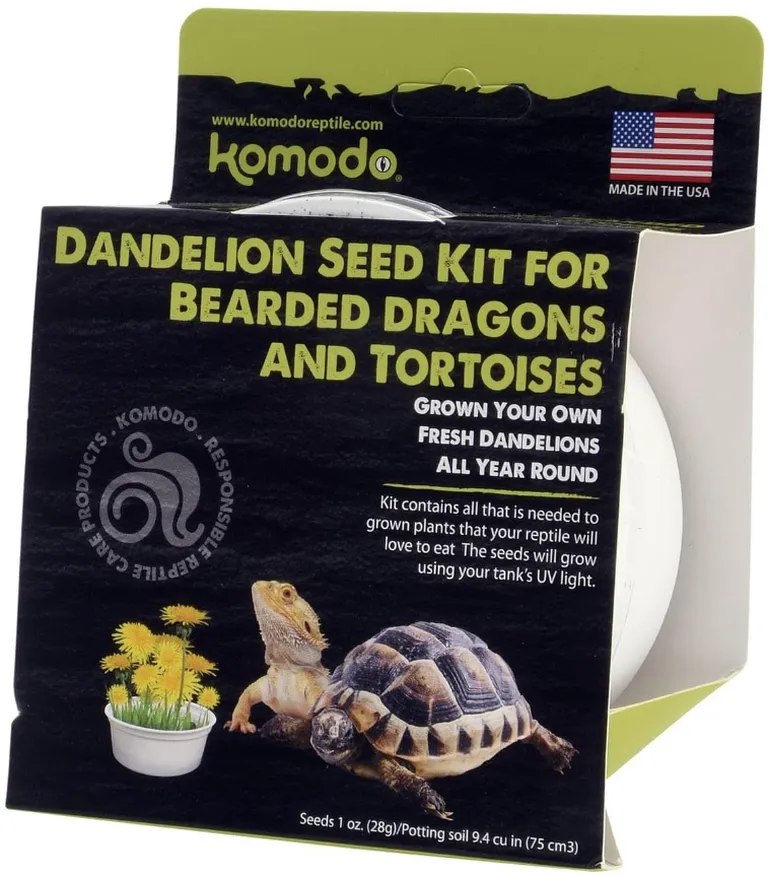 Komodo Dandelion Seed Kit for Bearded Dragons and Tortoises Photo 2