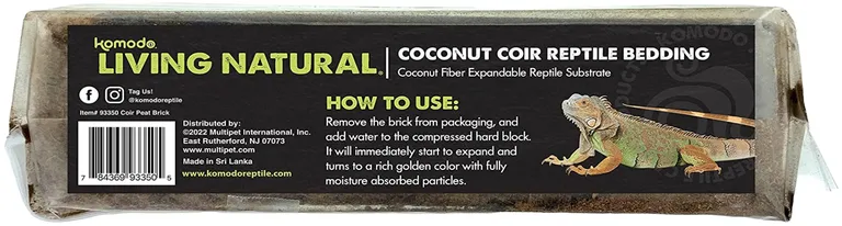 Komodo Living Natural Coconut Coir Reptile Bedding Brick Photo 3