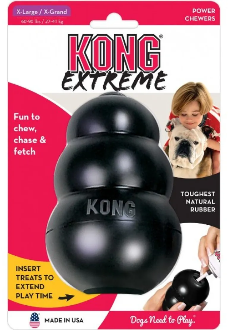Kong Extreme Kong Dog Toy - Black Photo 1