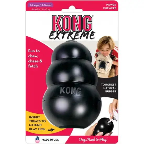 Kong Extreme Kong Dog Toy - Black Photo 1