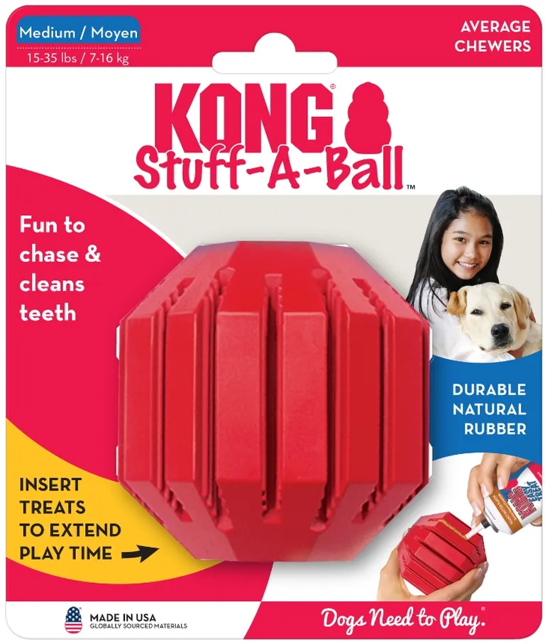 Kong Stuff-A-Ball Dog Toy Medium Photo 1