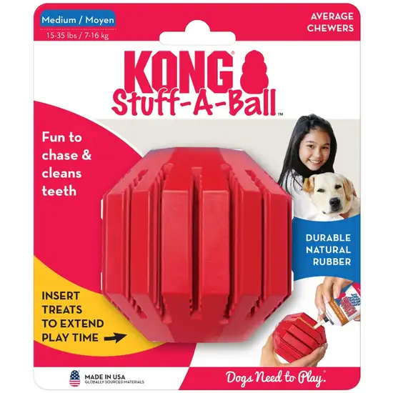 Kong Stuff-A-Ball Dog Toy Medium Photo 1