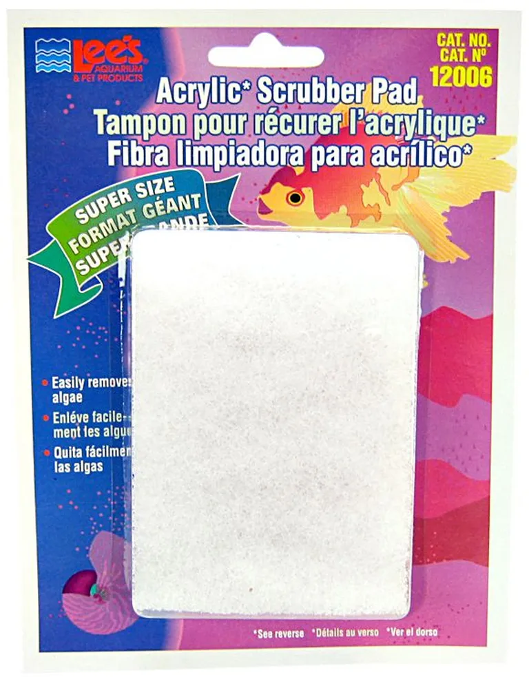 Lees Acrylic Scrubber Pad Easily Removes Algae from Aquariums or Terrariums Photo 2