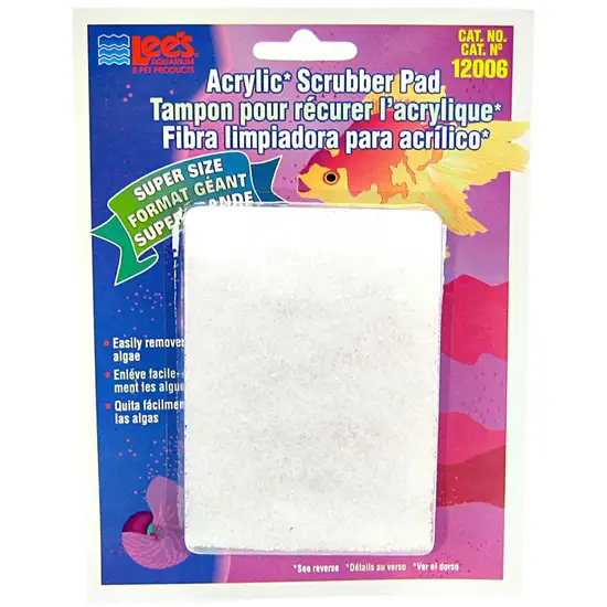 Lees Acrylic Scrubber Pad Easily Removes Algae from Aquariums or Terrariums Photo 1