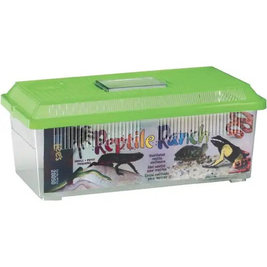 Lees Reptile Ranch Ventilated Reptile and Amphibian Rectangle Habitat with Lid Photo 2