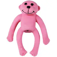 Photo of Lil Pals Latex Monkey Dog Toy Pink
