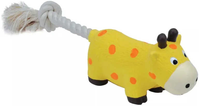 Lil Pals Latex and Rope Giraffe Toy Photo 1