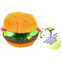 Photo of Lil Pals Plush Hamburger Dog Toy