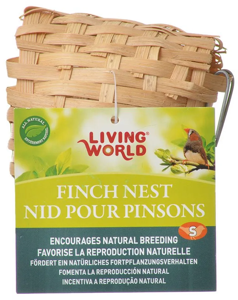 Living World Finch Nest Encourages Natural Breeding for Birds Photo 2