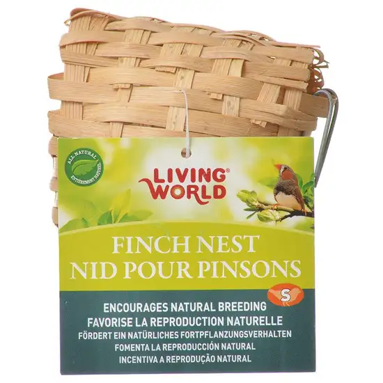 Living World Finch Nest Encourages Natural Breeding for Birds Photo 1