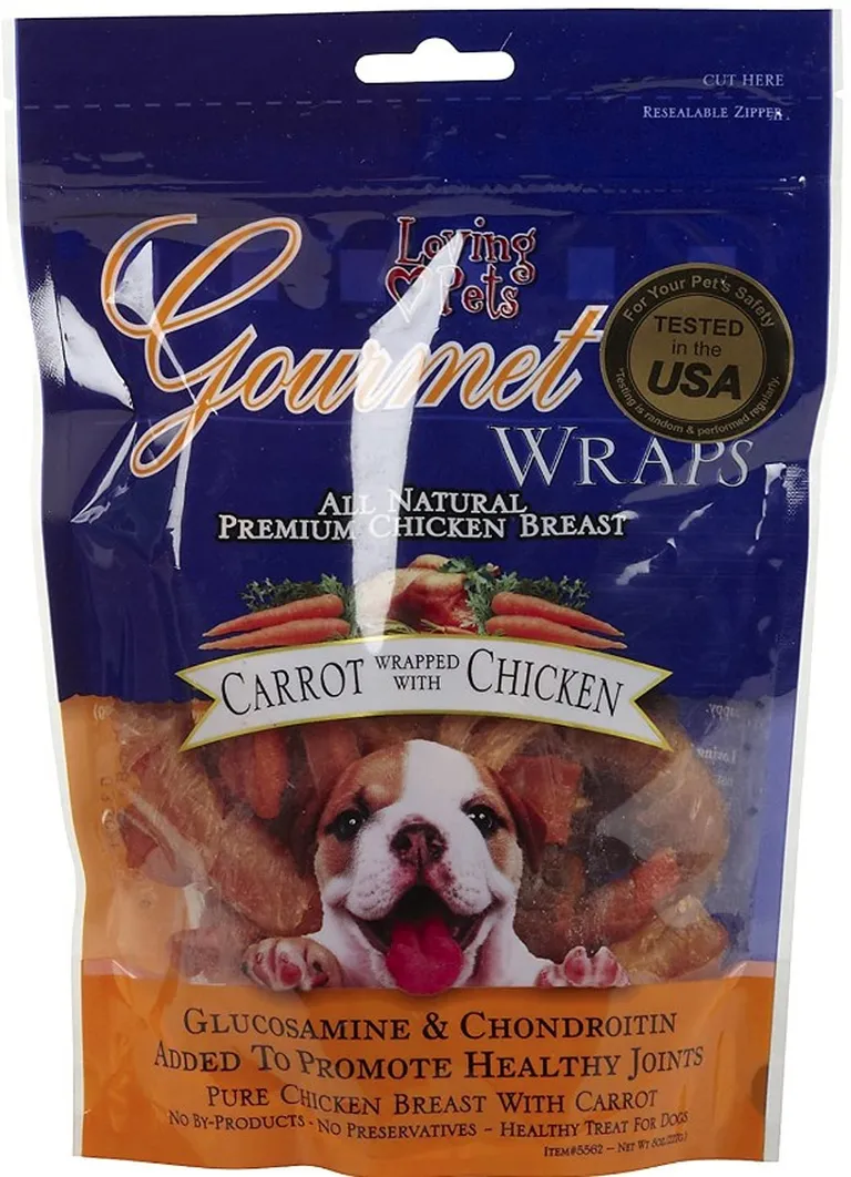 Loving Pets Gourmet Wraps Carrot and Chicken Photo 1