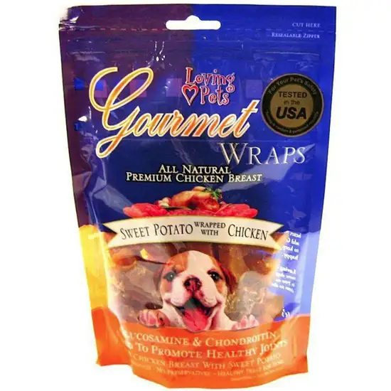 Loving Pets Gourmet Wraps Sweet Potato and Chicken Photo 1