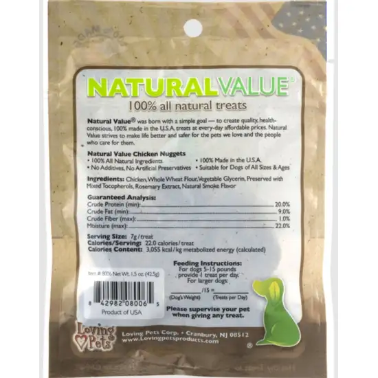 Loving Pets Natural Value Chicken Nuggets Photo 2