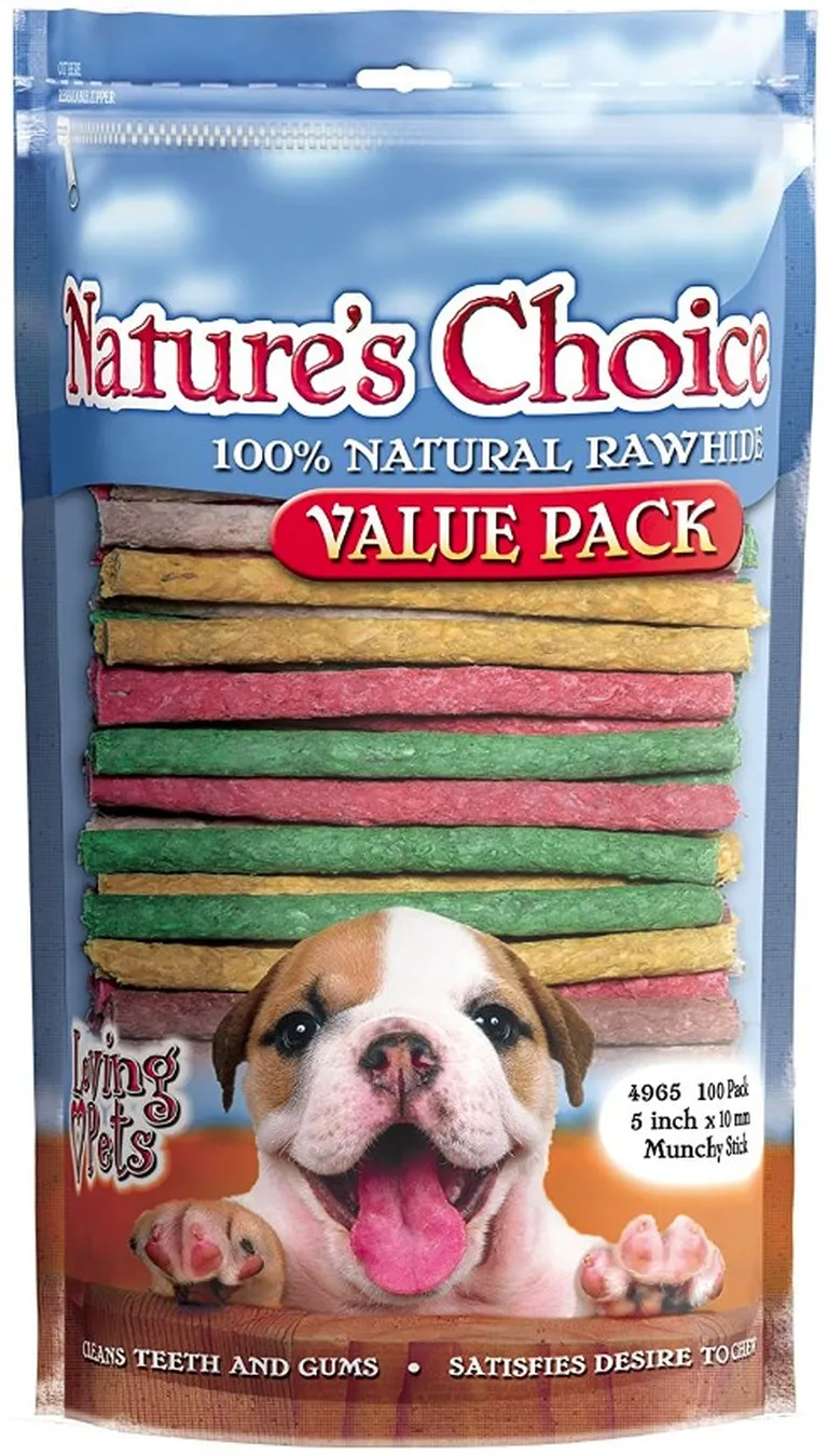 Loving Pets Natures Choice 100% Natural Rawhide Munchy Sticks Photo 1