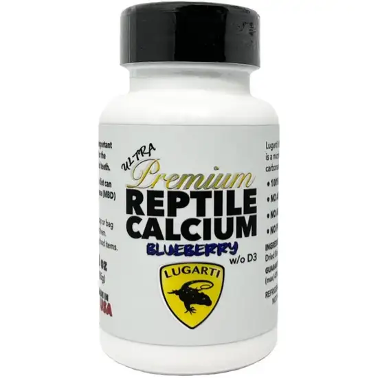 Lugarti Ultra Premium Reptile Calcium without D3 Blueberry Flavor Photo 1