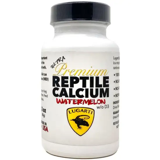 Lugarti Ultra Premium Reptile Calcium without D3 Watermelon Flavor Photo 1