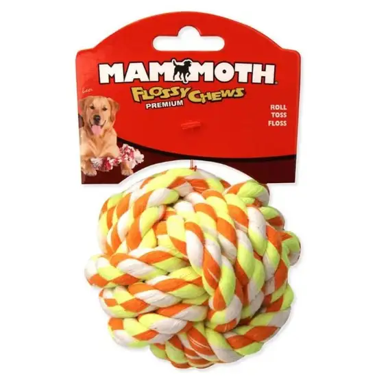 Mammoth Cotton Blend Monkey Fist Ball Flossy Dog Toy 2.5