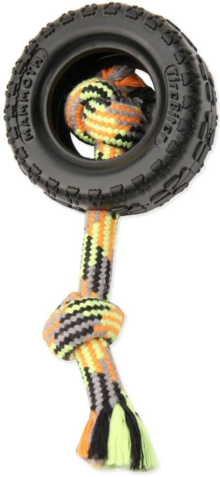 Mammoth Pet Tire Biter II Dog Toy with Rope Photo 1