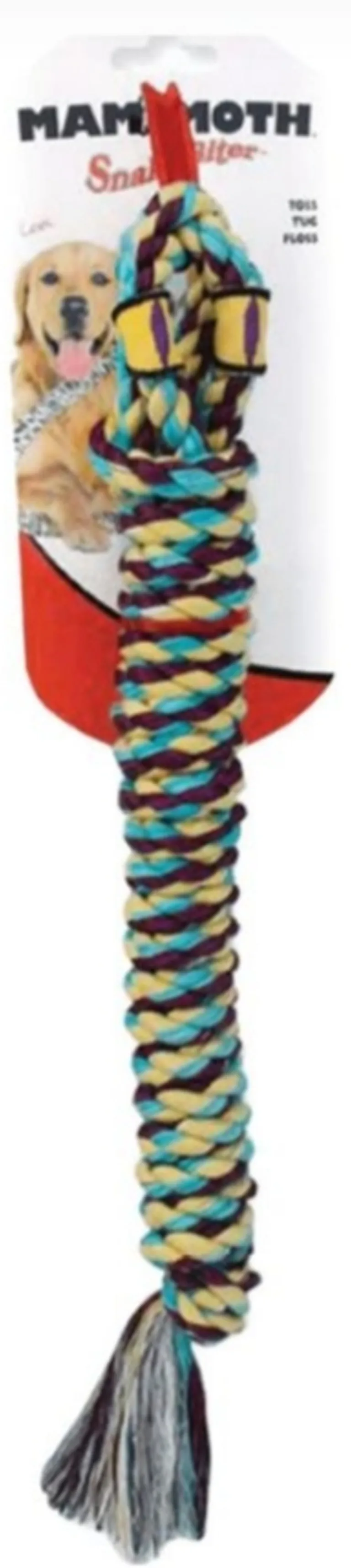 Mammoth Snakebiter Shorty Rope Tug Dog Toy Photo 1