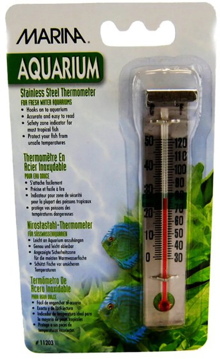 Marina Stainless Steel Aquarium Thermometer Photo 2