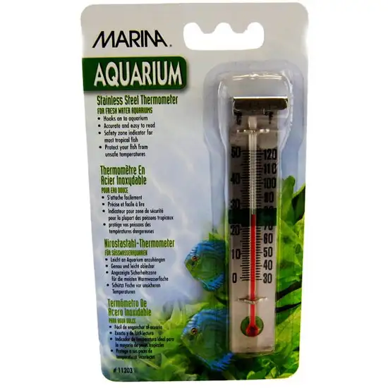 Marina Stainless Steel Aquarium Thermometer Photo 1