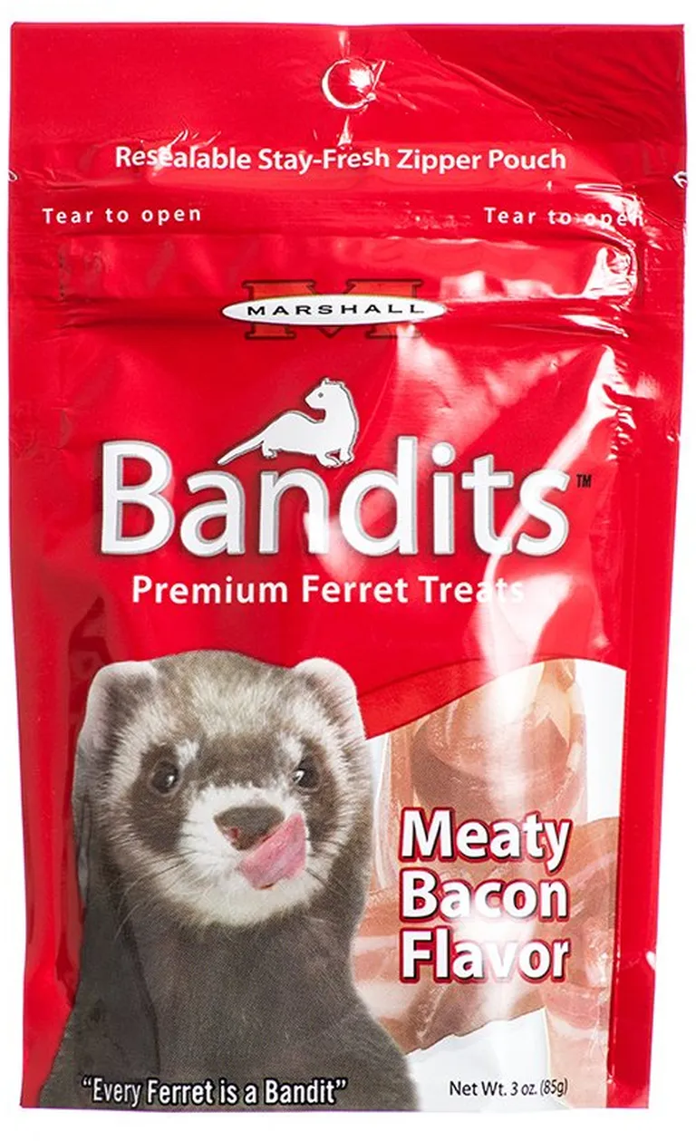 Marshall Bandits Premium Ferret Treats Bacon Flavor Photo 1