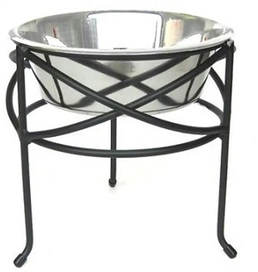 Mesh Elevated Dog Bowl - Large Photo 1