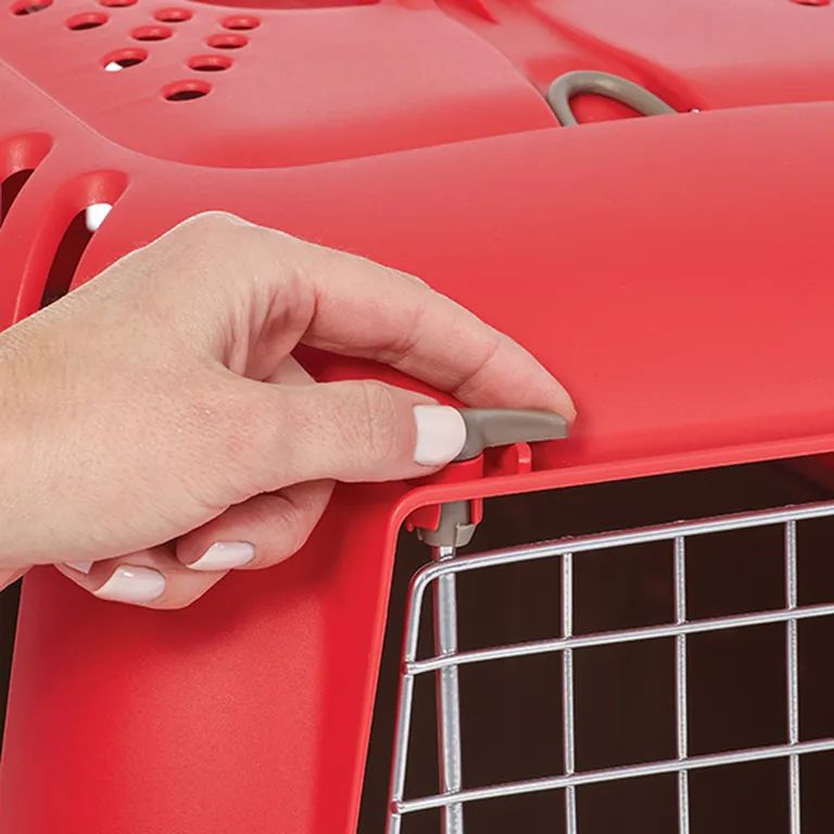 MidWest Spree Pet Carrier Red Plastic Dog Carrier Photo 5