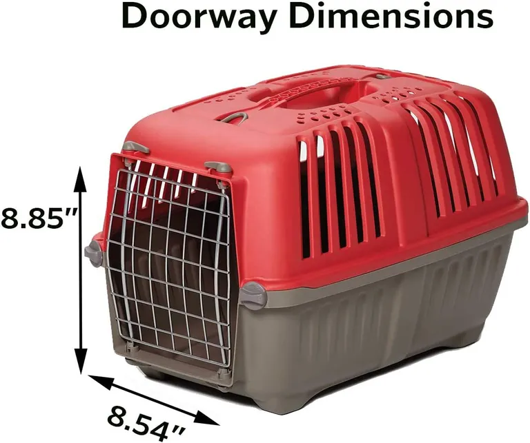 MidWest Spree Pet Carrier Red Plastic Dog Carrier Photo 3
