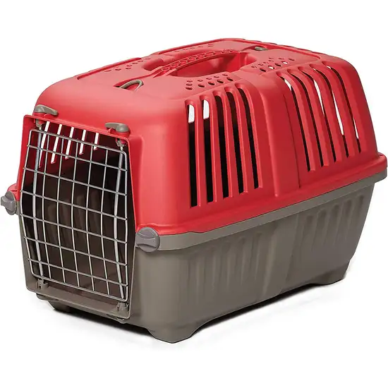 MidWest Spree Pet Carrier Red Plastic Dog Carrier Photo 1