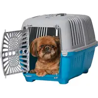 Photo of MidWest Spree Plastic Door Travel Carrier Blue Pet Kennel