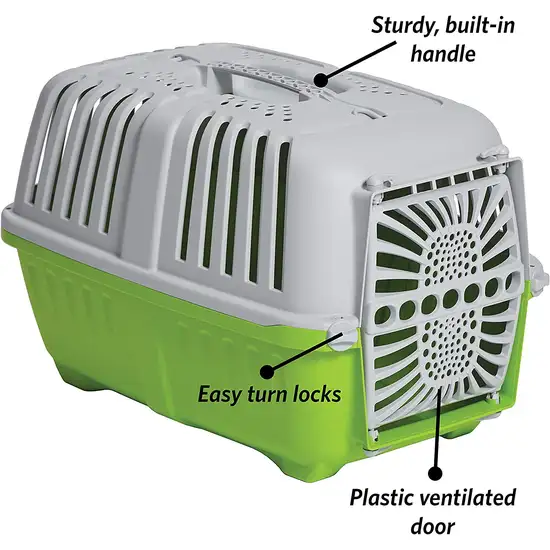 MidWest Spree Plastic Door Travel Carrier Green Pet Kennel Photo 2