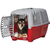 Photo of MidWest Spree Plastic Door Travel Carrier Red Pet Kennel
