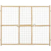 Photo of MidWest Wire Mesh Wood Presuure Mount Pet Safety Gate